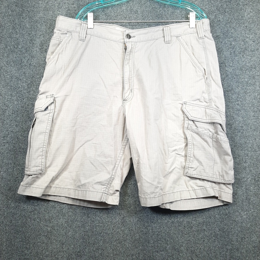 Carhartt Cargo Shorts Force Relaxed Fit 40 Tan Mens Workwear Ripstop